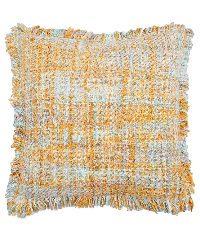 Frazzle Haystack Yellow 22 1/2" Decorative Cushion