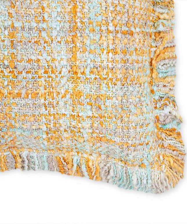 Frazzle Haystack Yellow 22 1/2" Decorative Cushion