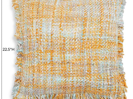 Frazzle Haystack Yellow 22 1/2" Decorative Cushion