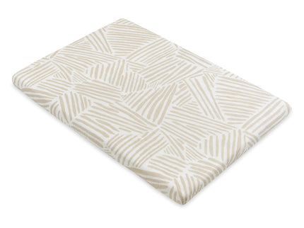 T29234,Babyletto,Oat Stripe Muslin All-Stages Bassinet Sheet in GOTS Certified Organic Cotton