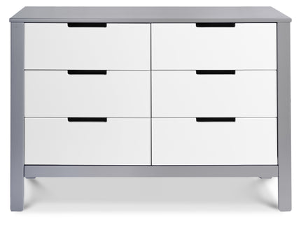 F11926GW,Carter's,Colby 6-Drawer Double Dresser in Grey and White
