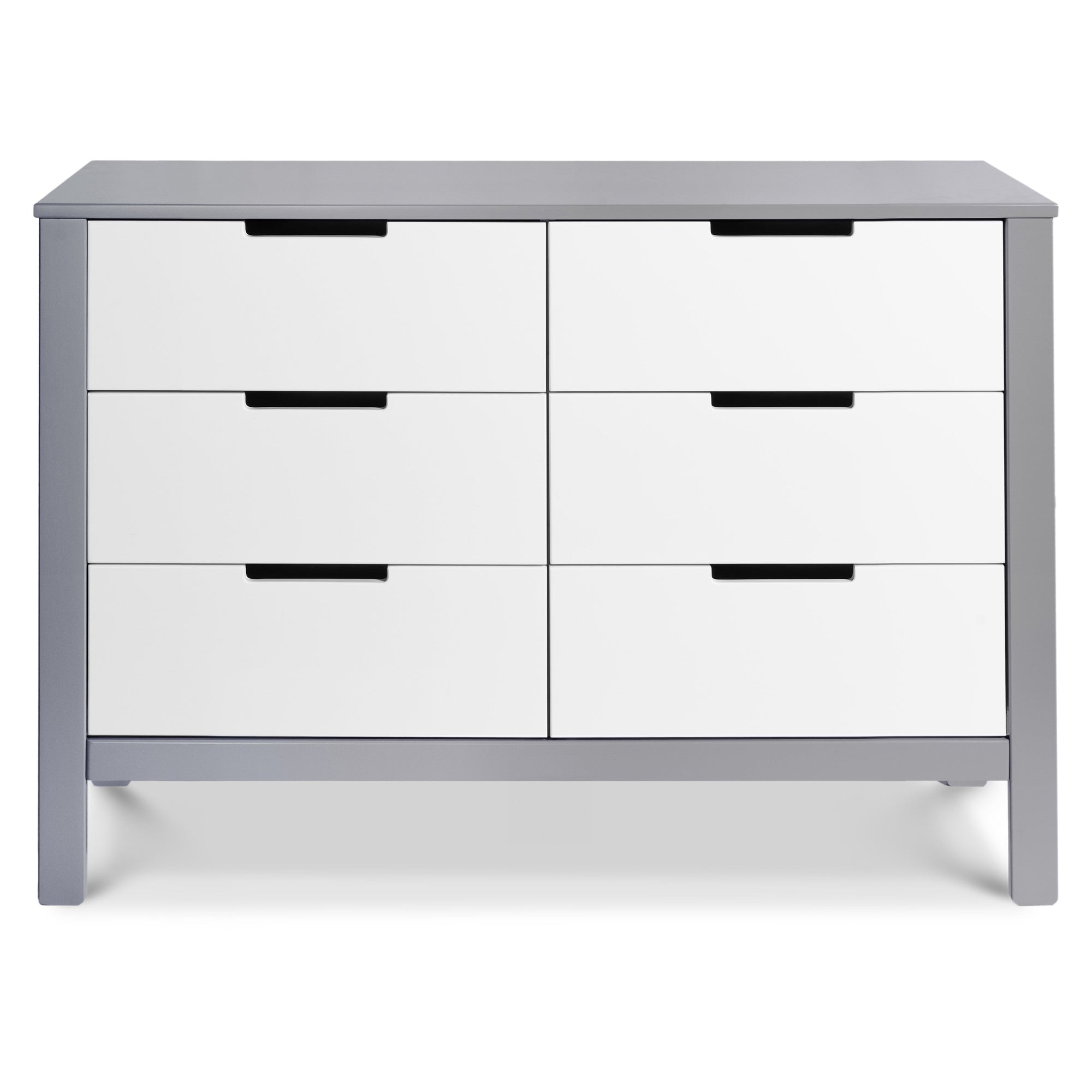F11926GW,Carter's,Colby 6-Drawer Double Dresser in Grey and White