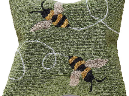 Frontporch Buzzy Bees 18" Square Indoor-Outdoor Pillow