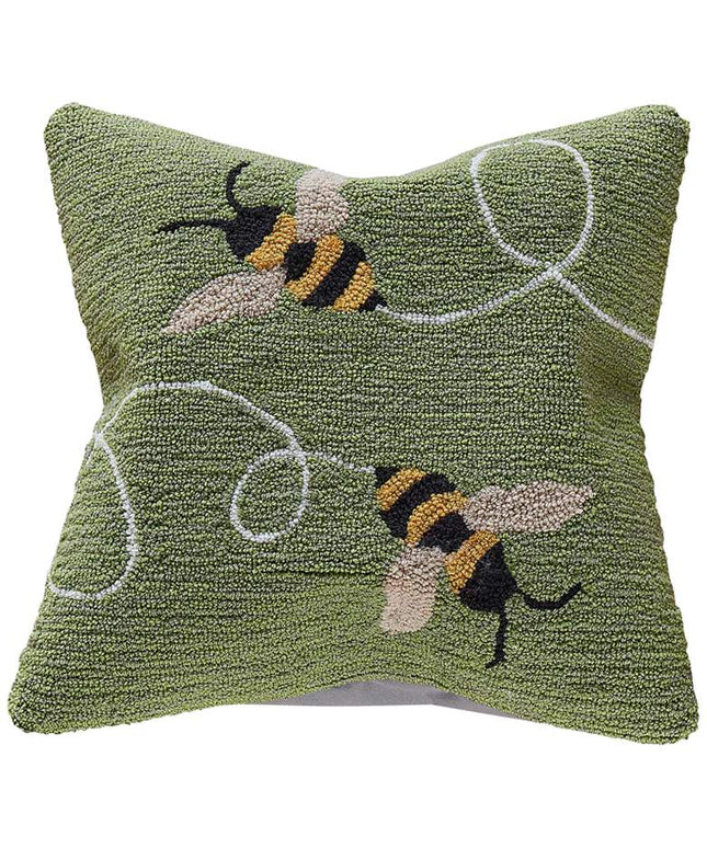 Frontporch Buzzy Bees 18" Square Indoor-Outdoor Pillow