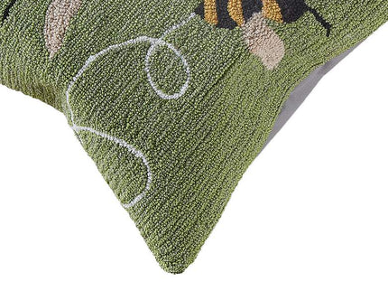 Frontporch Buzzy Bees 18" Square Indoor-Outdoor Pillow