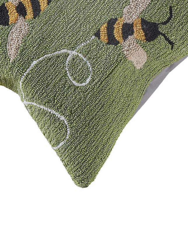 Frontporch Buzzy Bees 18" Square Indoor-Outdoor Pillow