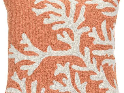 Frontporch Coral 18" Square Throw Indoor-Outdoor Pillow