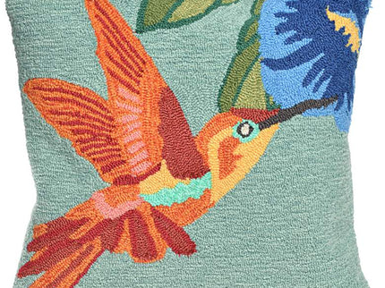 Frontporch Hummingbird Sky 18" Square Indoor-Outdoor Pillow