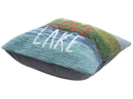 Frontporch Live Love Lake 18" Square Indoor-Outdoor Pillow