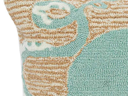 Frontporch Octopus Aqua 18" Square Indoor-Outdoor Pillow