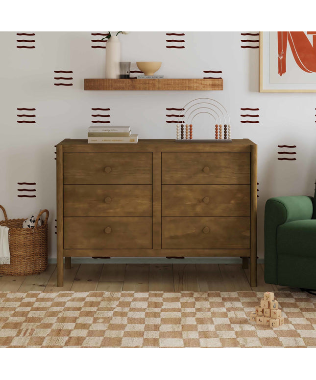 M25126L,DaVinci,Birdie 6-Drawer Dresser in Walnut