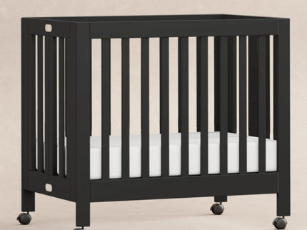 M6698B,Babyletto,Origami Mini Crib in Black Finish
