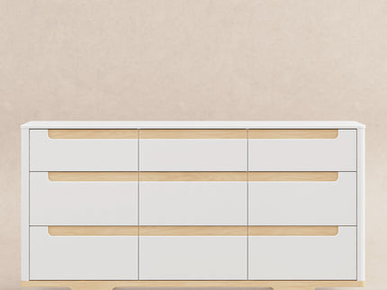 M23428WN,Babyletto,Yuzu 9-Drawer Dresser  Assembled in White/Natural