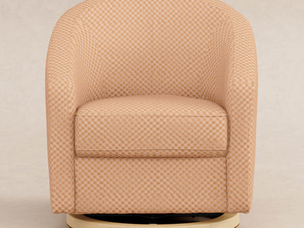 M5887CVCL,Babyletto,Madison Swivel Glider in Canyon Velvet Checker w/ Light Wood Base
