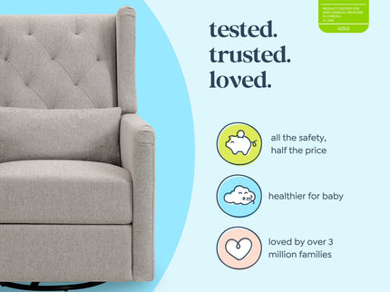 M22487PGEW,DaVinci,Everly Recliner in Performance Grey Eco-Weave