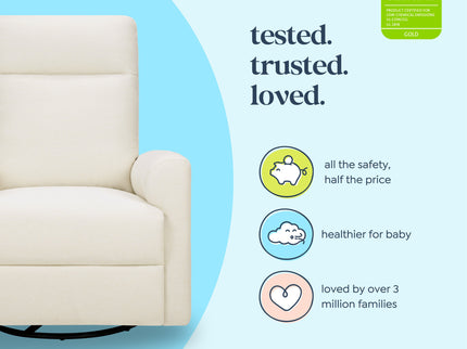 M29987VN,DaVinci,Erin Recliner and Swivel Glider in Vanilla