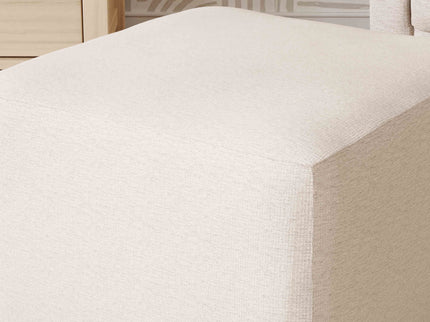 M26385PBEWLB,Babyletto,Kiwi Gliding Ottoman in Performance Beach Eco-Weave w/ Light Wood Base