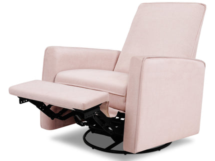 M19387PBPEW,DaVinci,Penny Swivel Recliner in Performance Pale Blush Pink Eco-Weave