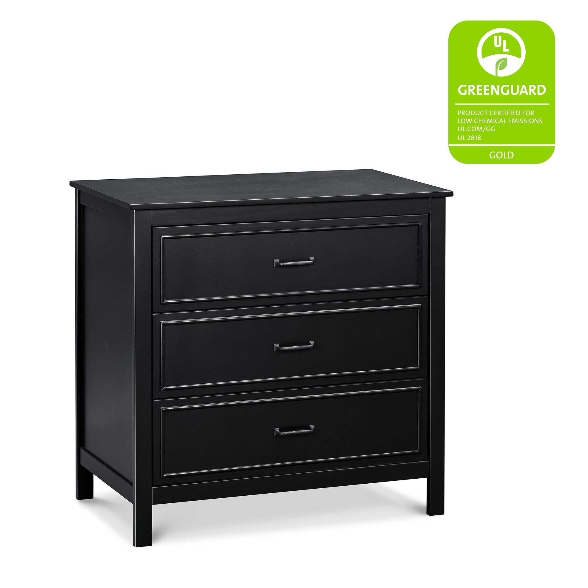 M12823E,DaVinci,Charlie 3-Drawer Dresser in Ebony