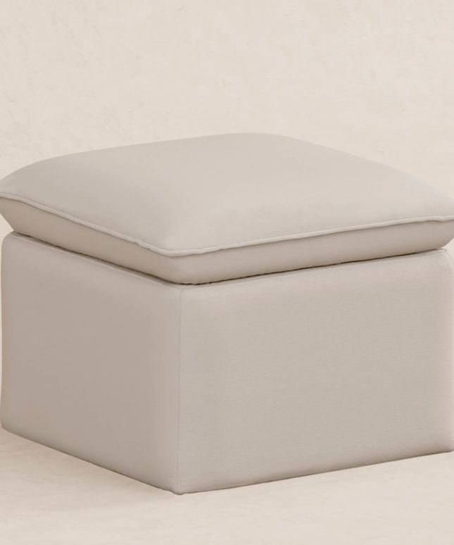 M20985PBEW,Babyletto,Cali Storage Ottoman in Performance Beach Eco-Weave