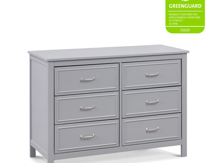 M12826G,DaVinci,Charlie 6-Drawer Double Dresser in Grey