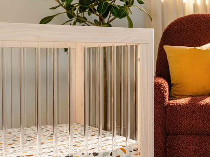 M9001KNX,Babyletto,Lolly 3-in-1 Convertible Crib w/Toddler Conversion Kit in Washed Natural/Acrylic