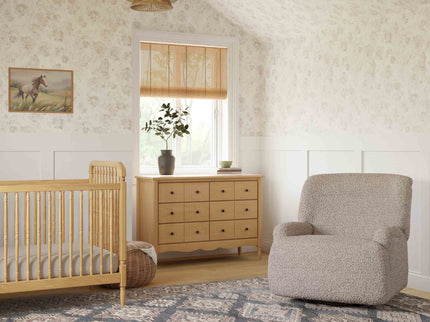 M27687EGS,Namesake,Winslow Extra Wide Recliner and Swivel Glider in Earl Grey Shearling