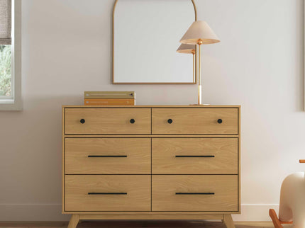 M22526HY,DaVinci,Otto 6-Drawer Dresser in Honey