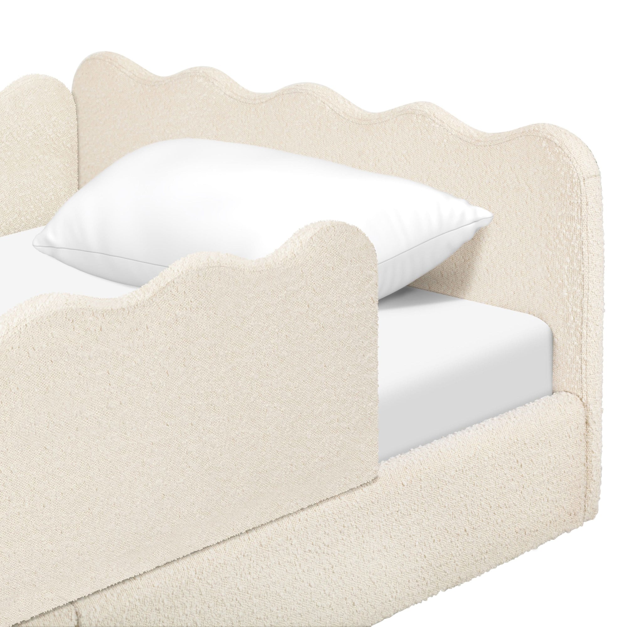 M31376PWB,Babyletto Kids,Rizo Montessori-Inspired Twin Bed in Performance Ivory Boucle
