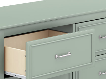 M12826LS,DaVinci,Charlie 6-Drawer Double Dresser in Light Sage