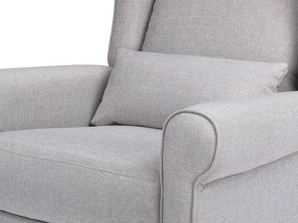 M21887MIG,DaVinci,Hayden Recliner and Swivel Glider in Misty Grey
