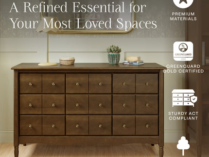 M7128NL,Namesake,Liberty 9-Drawer Assembled Dresser in Natural Walnut