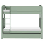 M19173LS,The MDB Family,TipToe Twin Storage Trundle Bed in Light Sage
