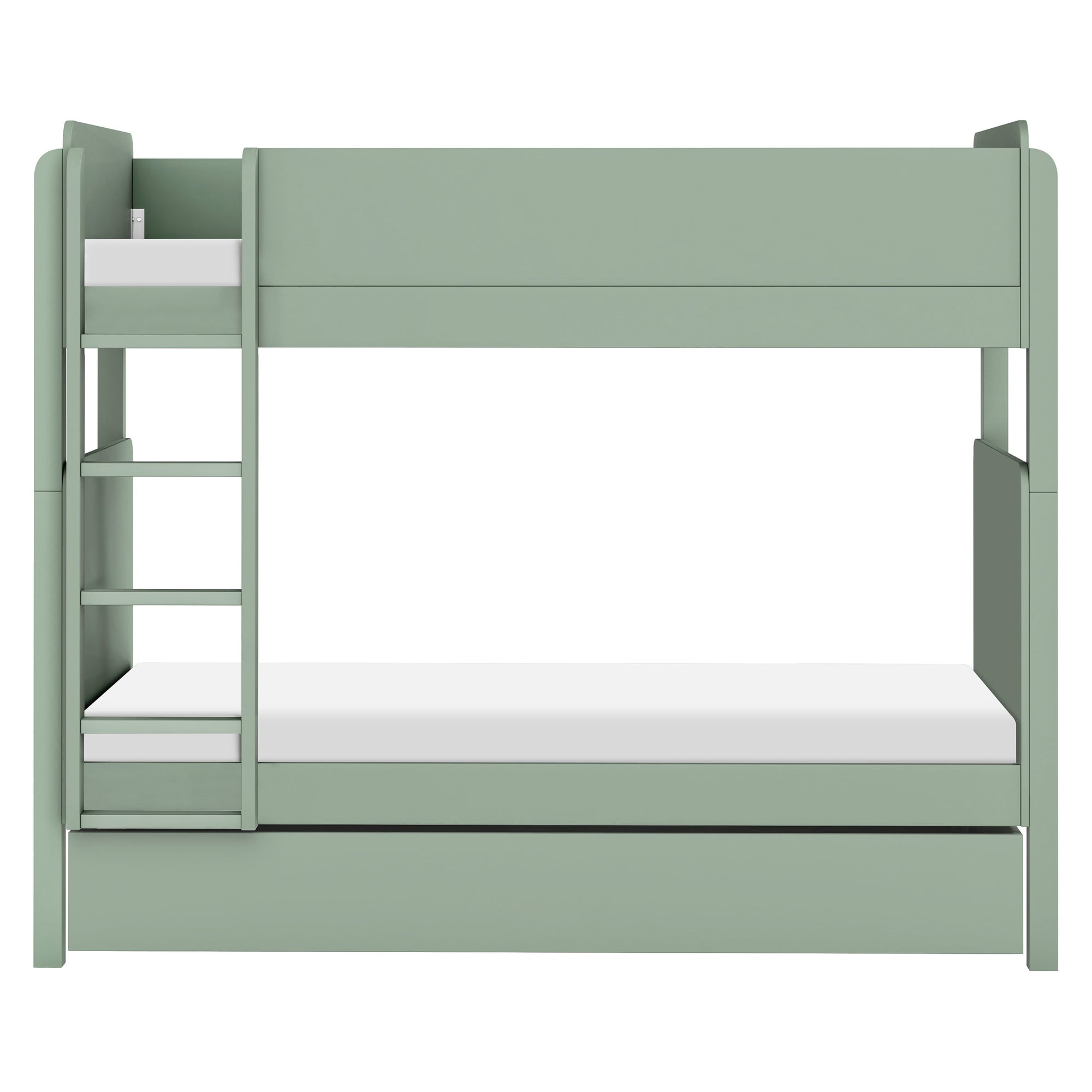 M19173LS,The MDB Family,TipToe Twin Storage Trundle Bed in Light Sage