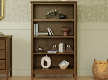 M7114NL,Namesake,Liberty Assembled Bookcase in Natural Walnut