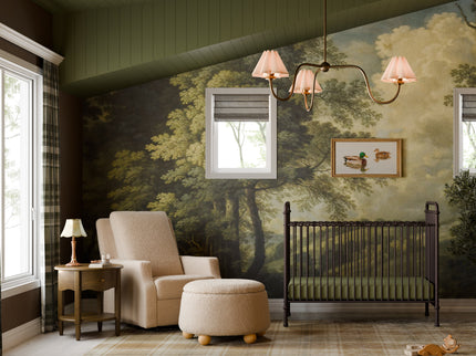 M30985CSGHF,Namesake,Tuffet Storage Ottoman in Chai Shearling w/Honey Ball Feet