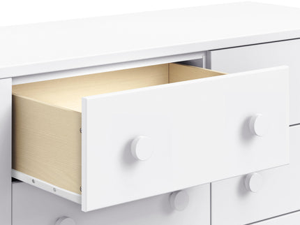 M27826W,DaVinci,Sammy Scallop 6-Drawer Dresser in White