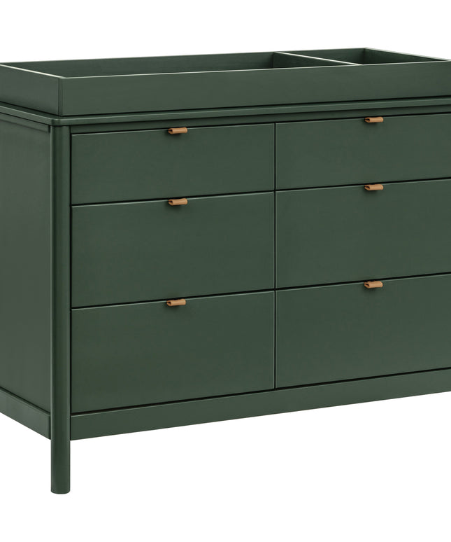 M25616FRGR,Babyletto,Bondi 6-Drawer Assembled Dresser in Forest Green