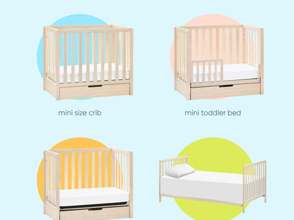 F11981NX,Carter's,Colby 4-in-1 Convertible Mini Crib w/ Trundle in Washed Natural