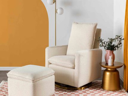 M20985WB,Babyletto,Cali Storage Ottoman in Ivory Boucle