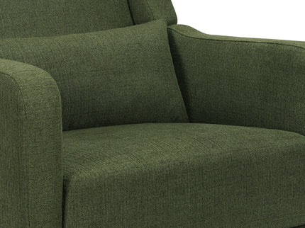 F19587PFGL,Carter's,Arlo Recliner and Swivel Glider in Performance Forest Green Linen