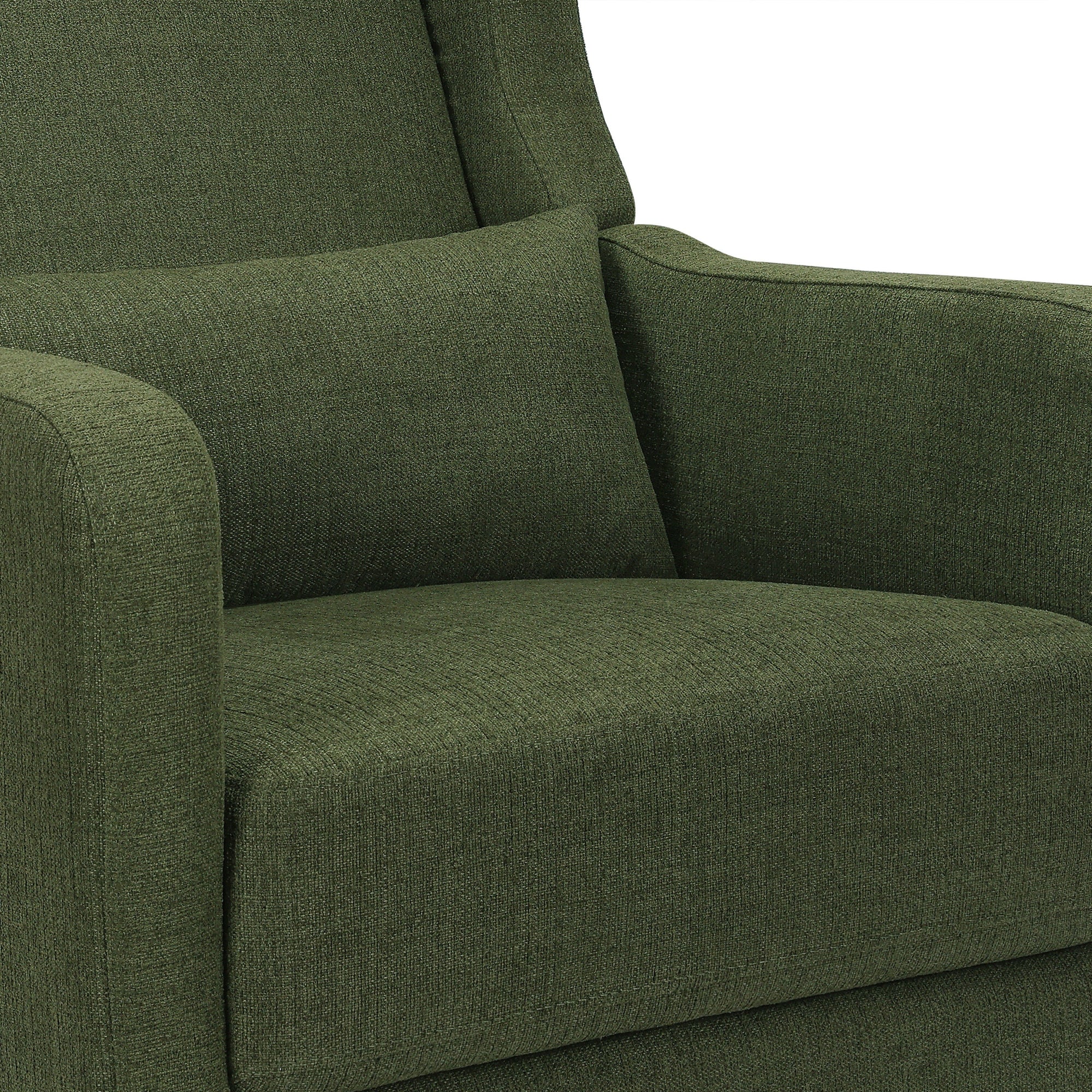 F19587PFGL,Carter's,Arlo Recliner and Swivel Glider in Performance Forest Green Linen
