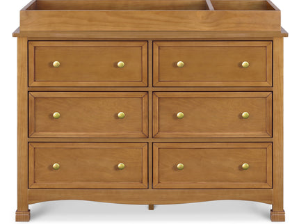 M5529CT,DaVinci,Kalani 6-Drawer Double Wide Dresser in Chestnut Finish