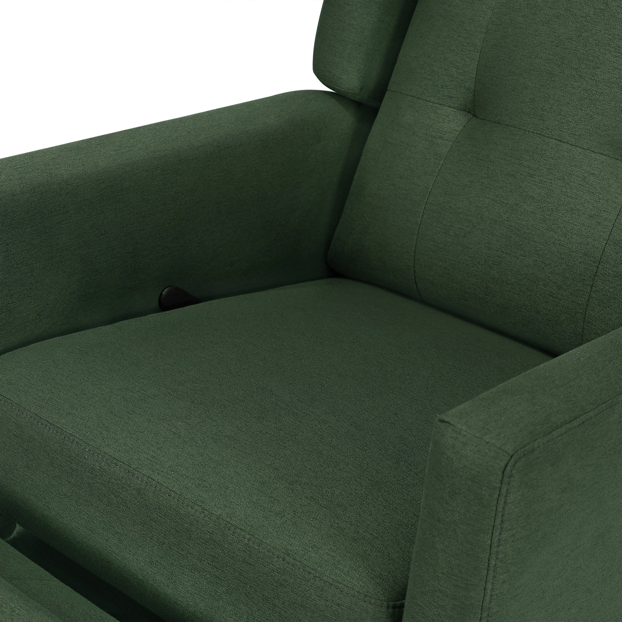M21287PNG,DaVinci,Maddox recliner and swivel glider in Pine Green