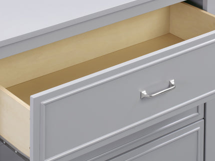 M12823G,DaVinci,Charlie 3-Drawer Dresser in Grey