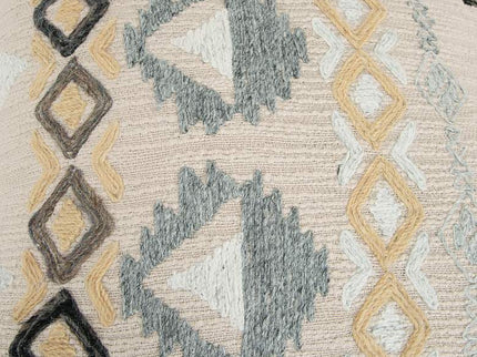 Gray and Brown Tribal 20" x 20" Poly Filled Throw Pillow