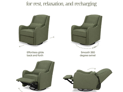 M27787OB,Namesake,Devon Recliner and Swivel Glider in Olive Boucle