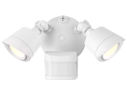 Grenada White LED Motion Sensored Outdoor Flood Light