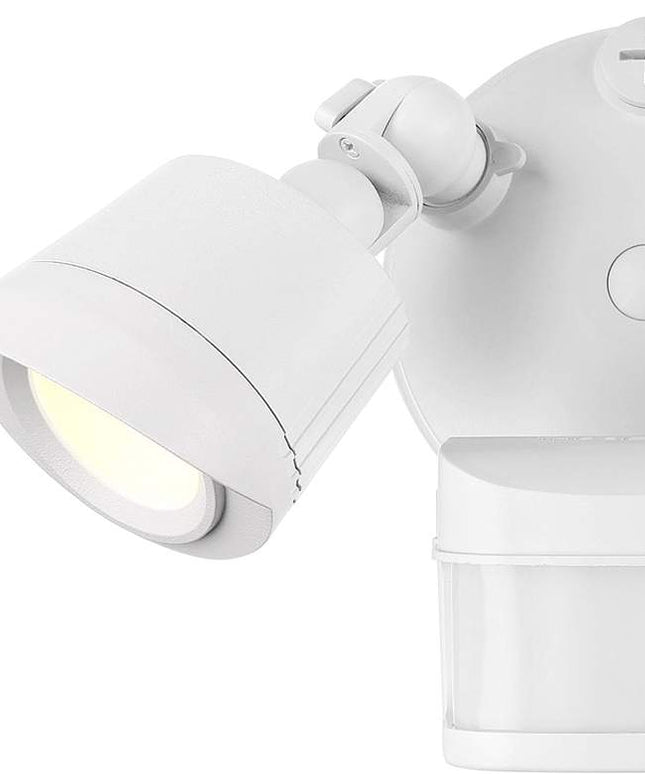 Grenada White LED Motion Sensored Outdoor Flood Light