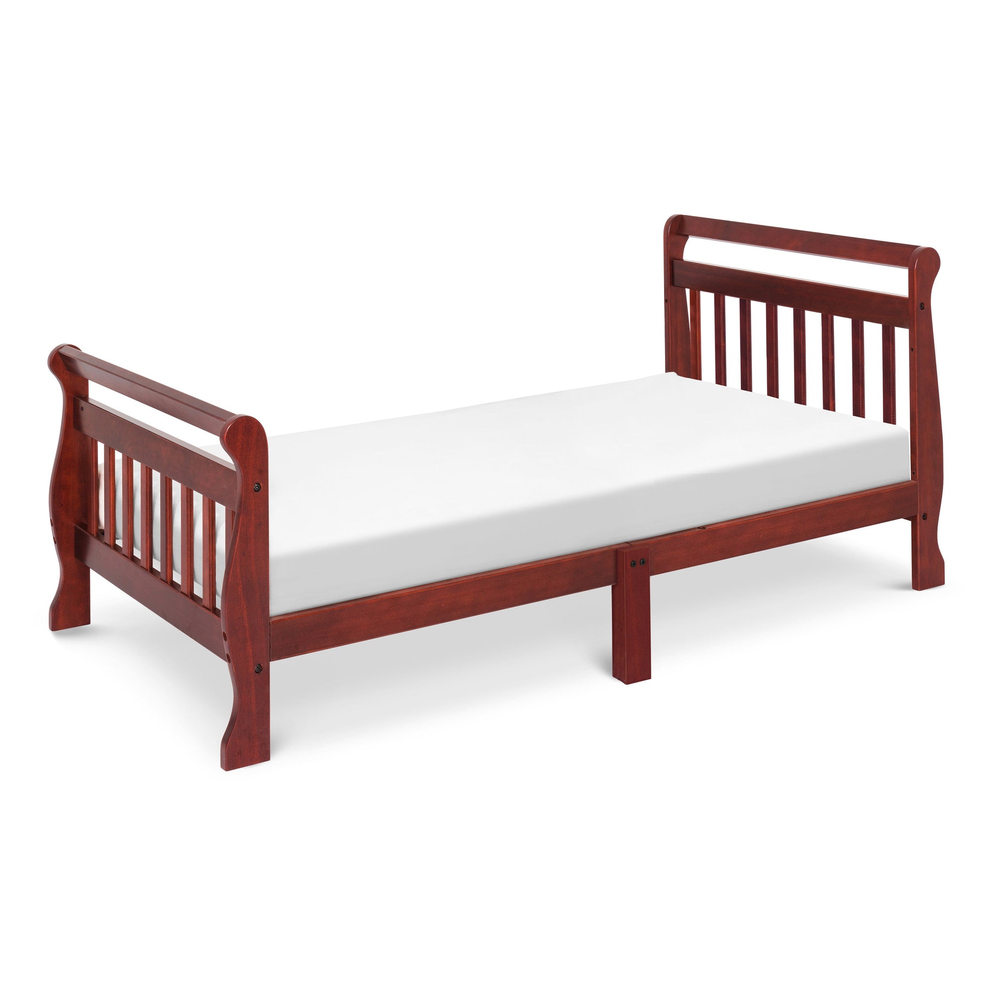 M2990C,DaVinci,Sleigh Toddler Bed in Rich Cherry Finish